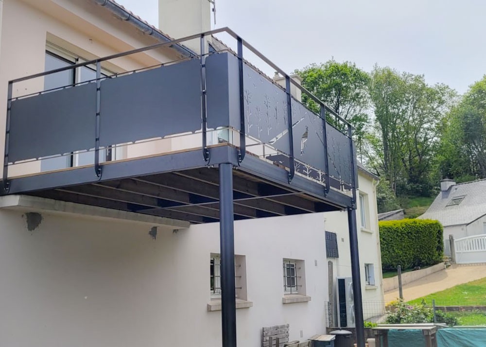Terrasse sur pilotis