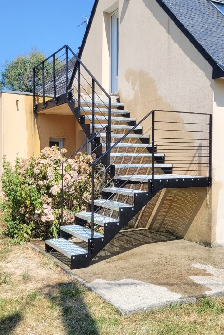 Escalier EXT - Limons collatéraux