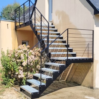 Escalier EXT - Limons collatéraux
