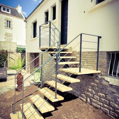 Escalier central extérieur - AMC