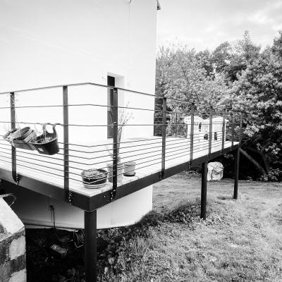 Terrasse sur pilotis