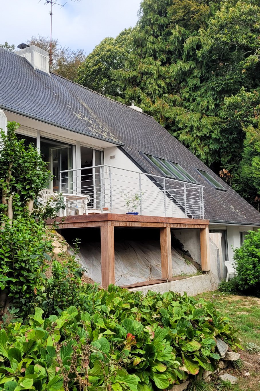 GC - Main courante en plat - Soubassement en lisses