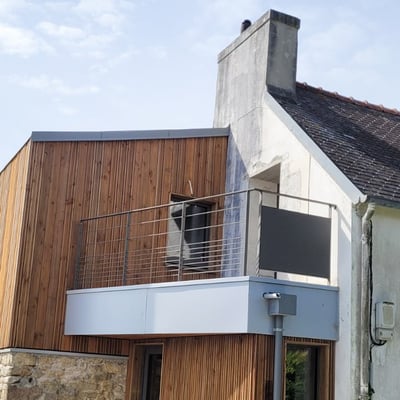GC - Main courante en plat - Soubassement en lisses