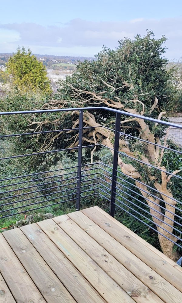 Terrasse sur pilotis