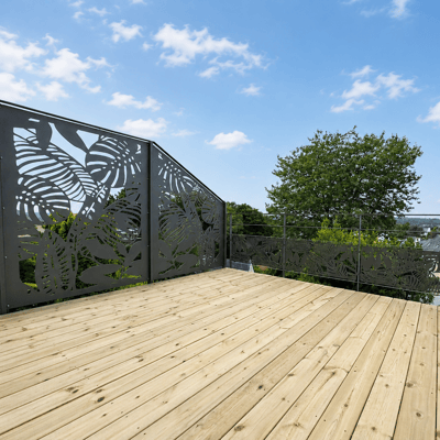 Terrasse sur pilotis