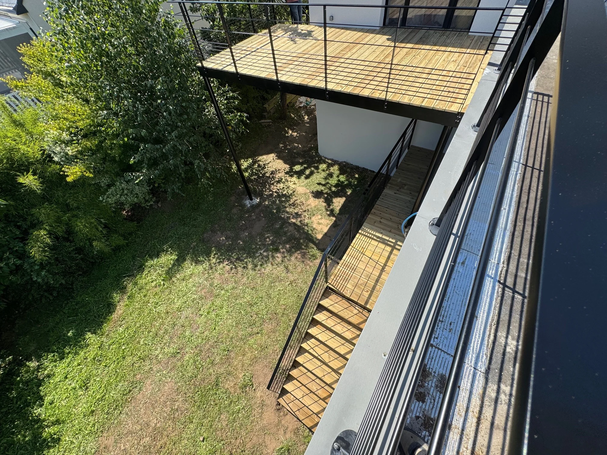 Terrasse sur pilotis