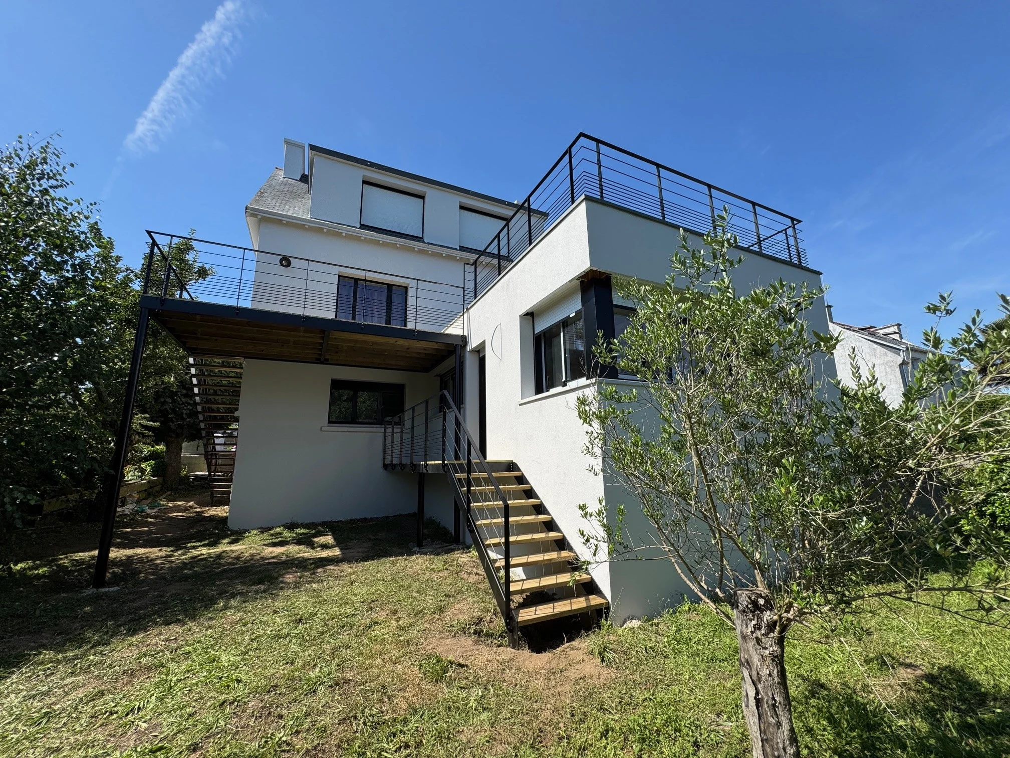 Terrasse sur pilotis