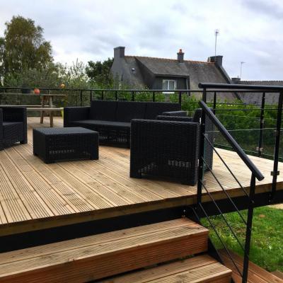 Terrasse sur pilotis