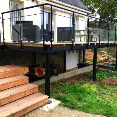 Terrasse sur pilotis