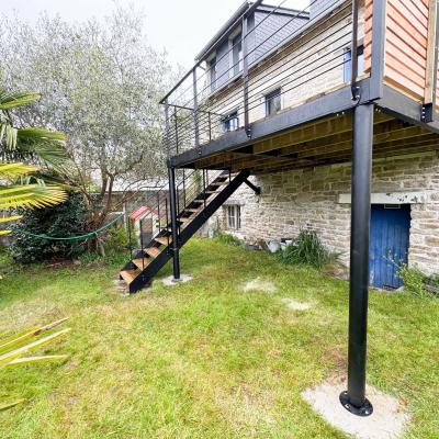 Terrasse sur pilotis