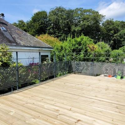 Terrasse sur pilotis