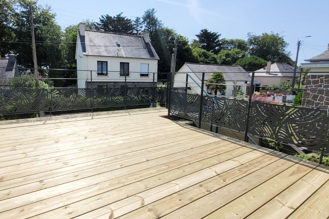 Terrasse sur pilotis