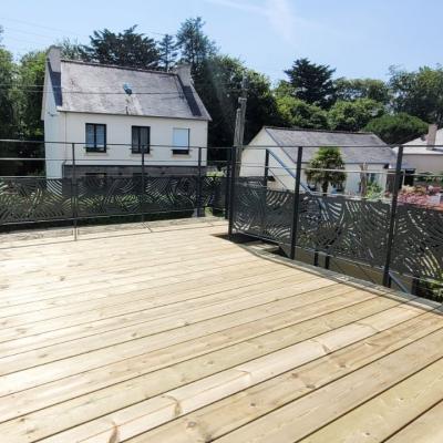 Terrasse sur pilotis
