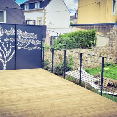 Terrasse sur pilotis
