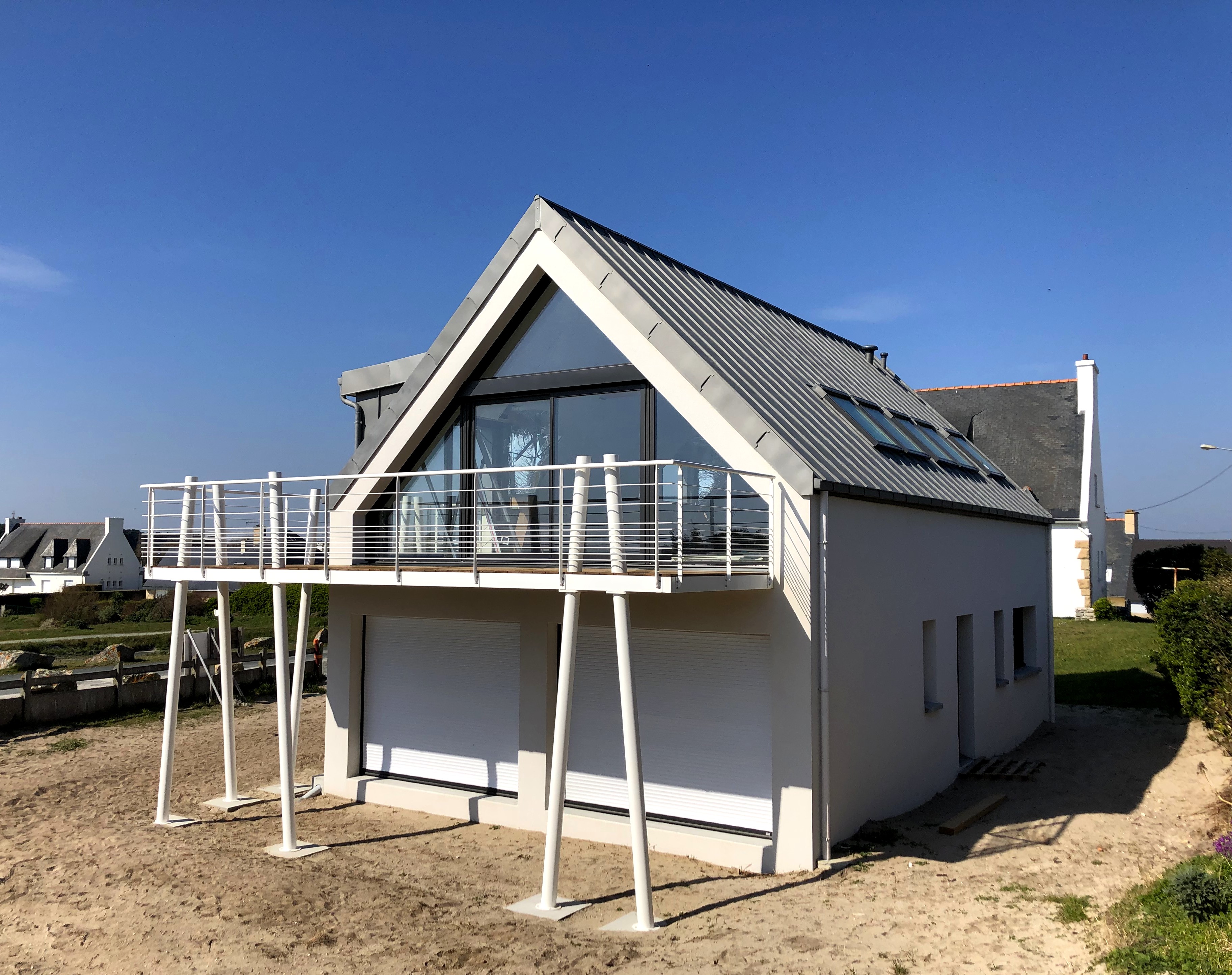 Terrasse sur pilotis