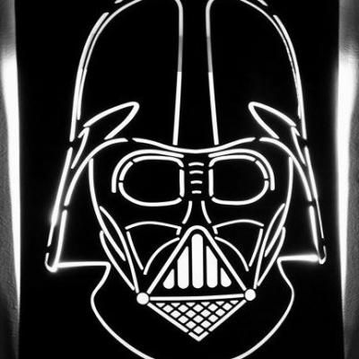 Applique murale metallique star wars art metal concept quimper