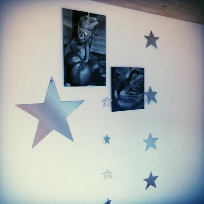 Etoile inox decoration bebe noel art metal concept quimper